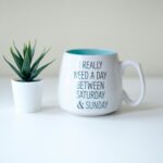 Tasse mit Sukkulente